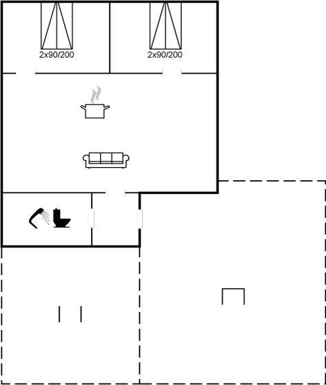 Grundriss Ferienhaus 95-2036 in Snogebäk