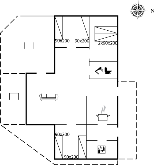 Grundriss Ferienhaus 95-2541 in Balka