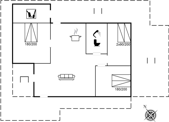 Grundriss Ferienhaus 95-2553 in Balka