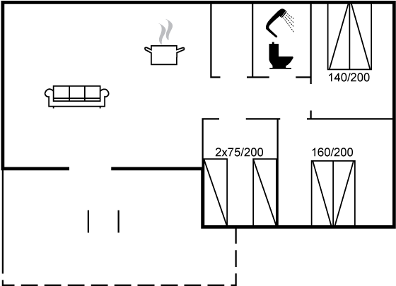 Grundriss Ferienhaus 95-2587 in Balka