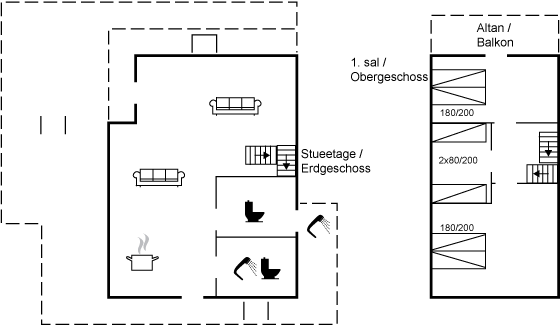 Grundriss Ferienhaus 95-2597 in Balka