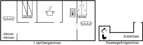 Grundriss Ferienhaus 95-3015 in Nexö