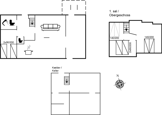 Grundriss Ferienhaus 95-3512 in Svaneke