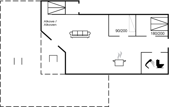 Grundriss Ferienhaus 95-4029 in Bölshavn