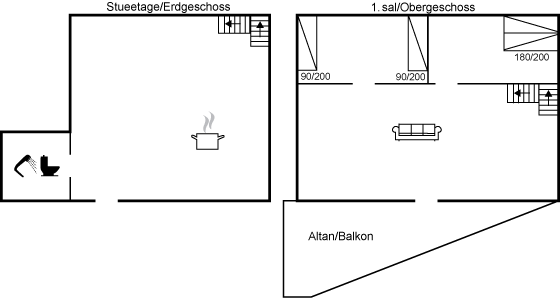 Grundriss Ferienhaus 95-4036 in Bölshavn