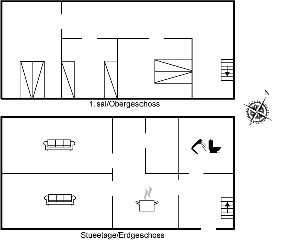 Grundriss Ferienhaus 95-4509 in Östermarie