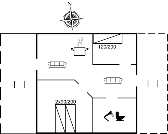 Grundriss Ferienhaus 95-4768 in Aakirkeby