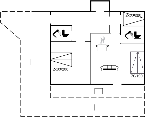 Grundriss Ferienhaus 95-4783 in Aakirkeby