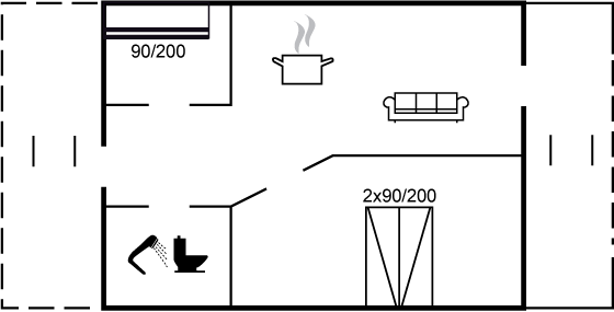 Grundriss Ferienhaus 95-4785 in Aakirkeby