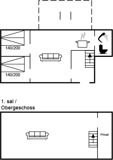 Grundriss Ferienhaus 95-5048 in Gudhjem