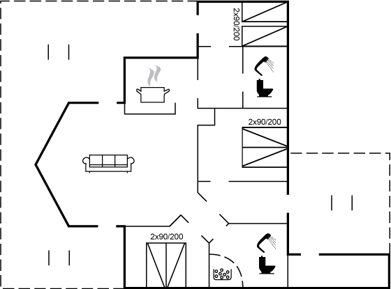 Grundriss Ferienhaus 95-5774 in Sandkaas