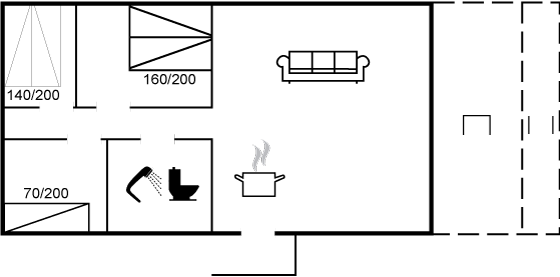 Grundriss Ferienhaus 95-5783 in Sandkaas