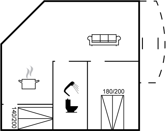 Grundriss Ferienhaus 95-5786 in Allinge