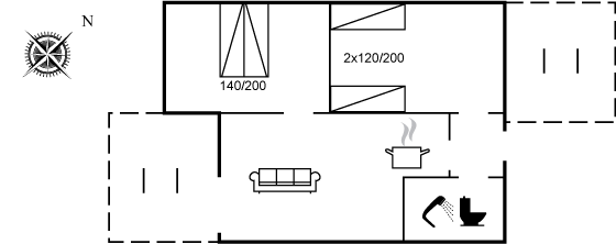 Grundriss Ferienhaus 95-5792 in Allinge