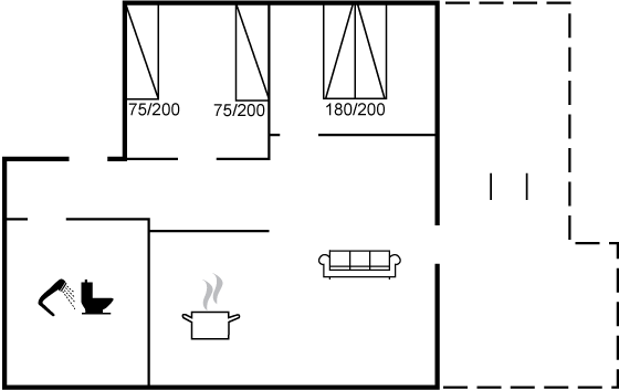 Grundriss Ferienhaus 95-5798 in Sandkaas