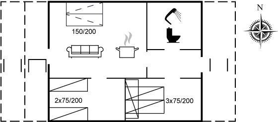 Grundriss Ferienhaus 95-6047 in Allinge