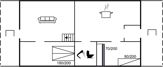 Grundriss Ferienhaus 95-6055 in Allinge