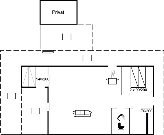 Grundriss Ferienhaus 95-6306 in Vang