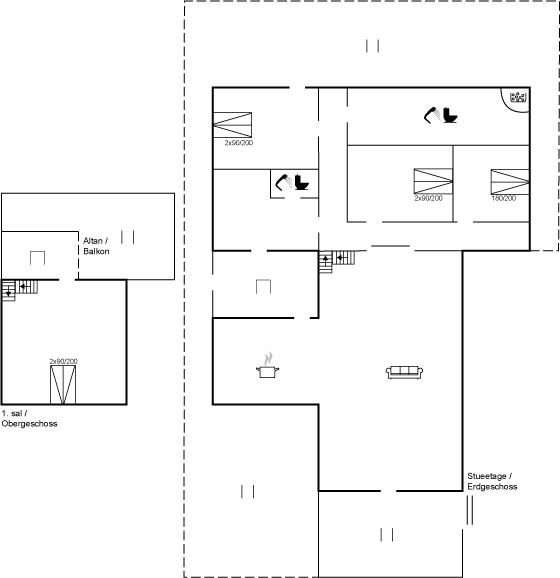 Grundriss Ferienhaus 95-6561 in Hasle