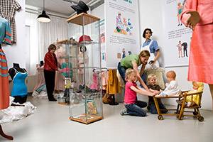 Massor av roliga aktiviteter för barn Garderoben på Industrimuseet