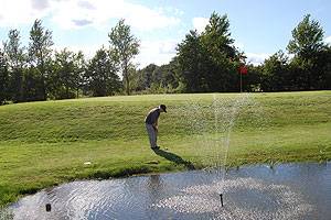 Øland Golfklub banens 18. hul Øland Golfklub hul 18