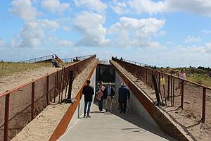 Indgang til Tirpitz-bunkeren Adgang til bunkeren i Tirpitz